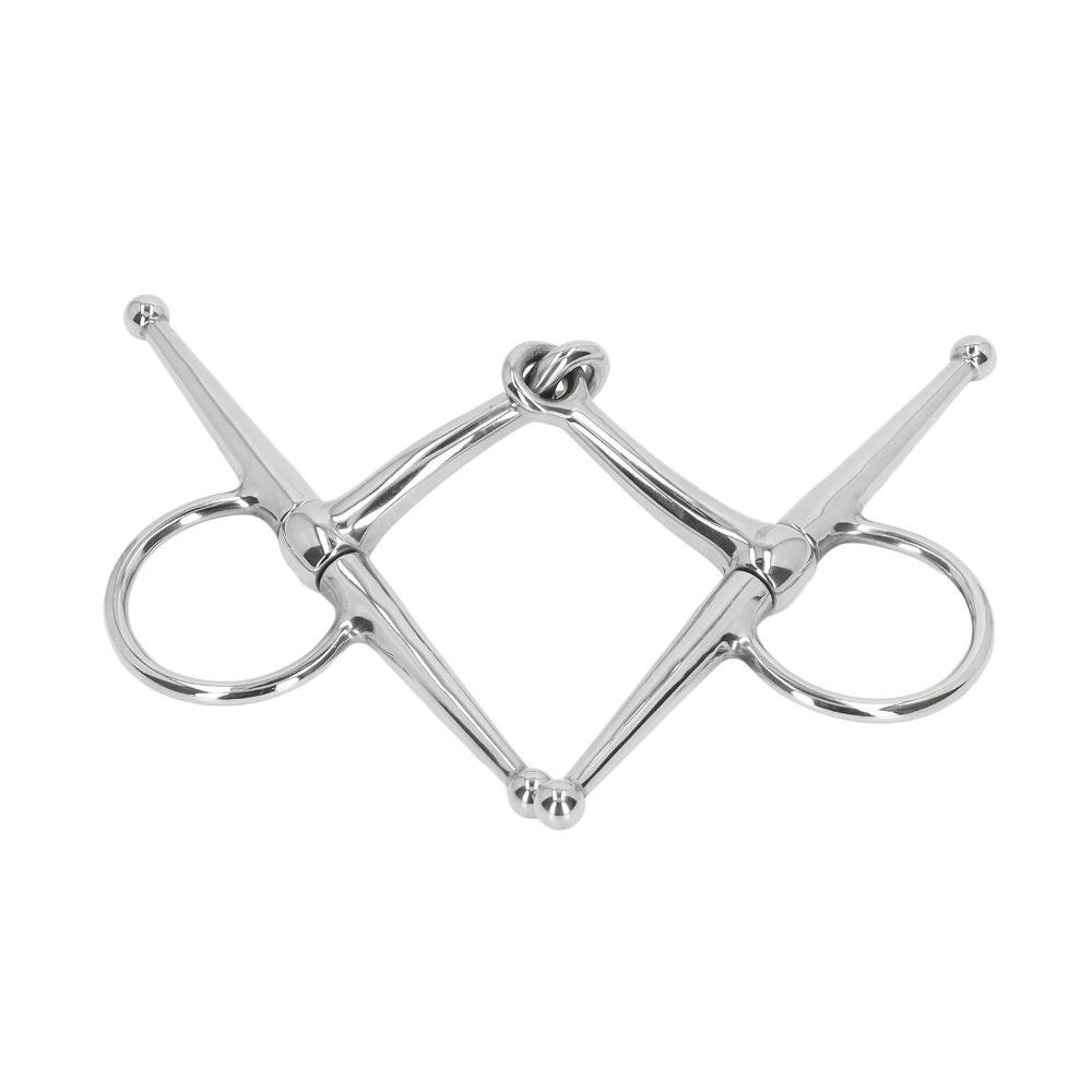 Ring Style Full Cheek Bit Jointed Design Horse Mouth Bit Horse Snaffle Bit Equestrian Training