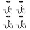 10 шт. Тройные джиговые рыболовные крючки Черные крючки с бородкой новый Крючок из высокоуглеродистой стали Для рыбалки на открытом воздухе