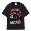 Корейская K-pop Хип-хоп Группа Lngshot LOUIS Графическая Футболка Унисекс Женская Одежда Модный Топ с Коротким Рукавом Чистый Хлопок Повседневные Футболки