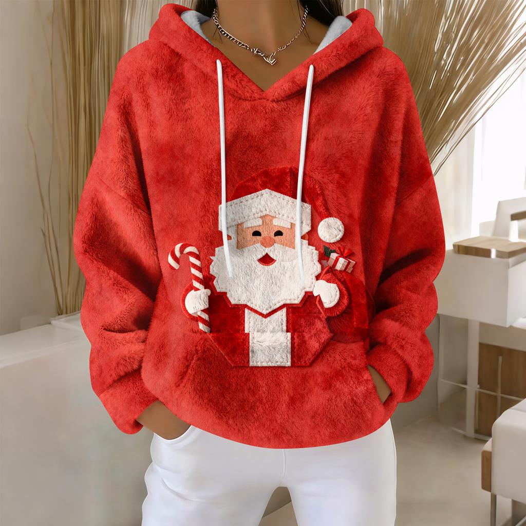 Hoodies For Women Oversized Winter Plush Cute Sweatshirts Pullover Trendy Fall Winter Clothes