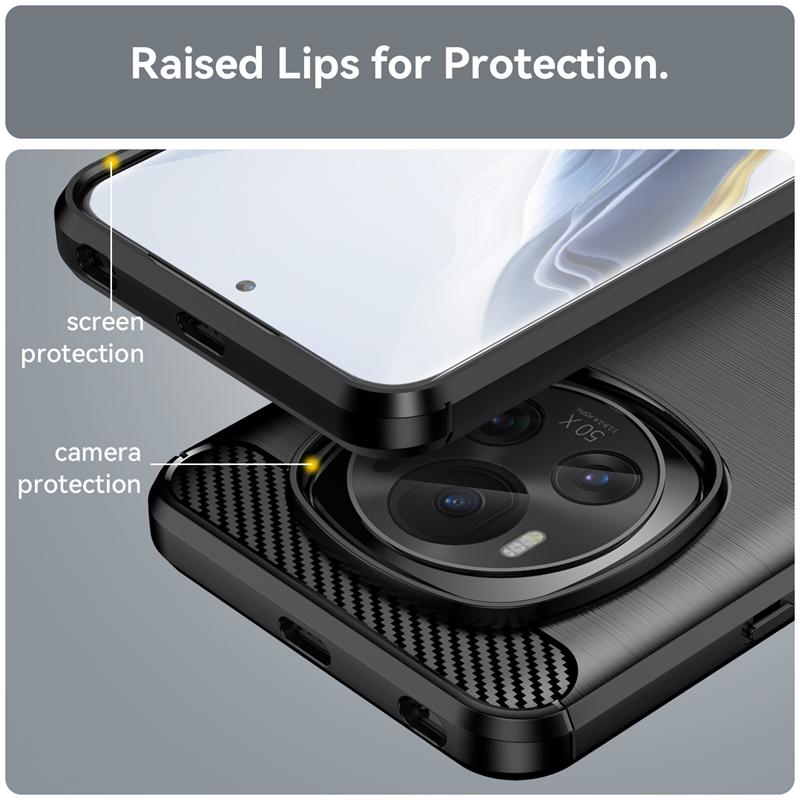 Для чехла Huawei Honor Magic 6 Чехол Honor Magic 6 5G Capa Новый противоударный бампер Мягкий чехол из углеродного волокна TPU Honor Magic 6 Pro 5G