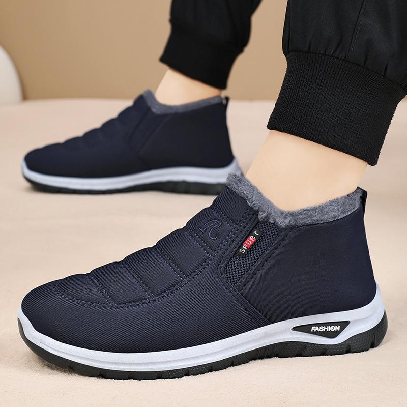 Cotton Shoes Couple Anti-freeze Men's Shoes Cold-proof and Warm Short Boots Piled and Thickened Cotton Boots Outdoor Thick-soled Snow Boots