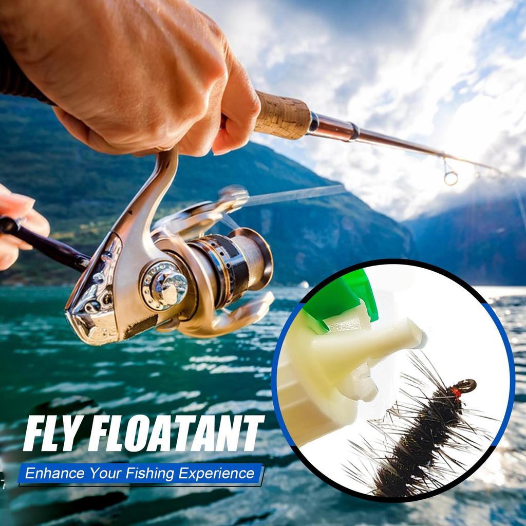 Флотант для сухих мушек Усиление плавучести Натуральный экстракт Гидролизуемый Долговечный Порошок для мушек Флотант для нахлыста Рыболовный инструмент