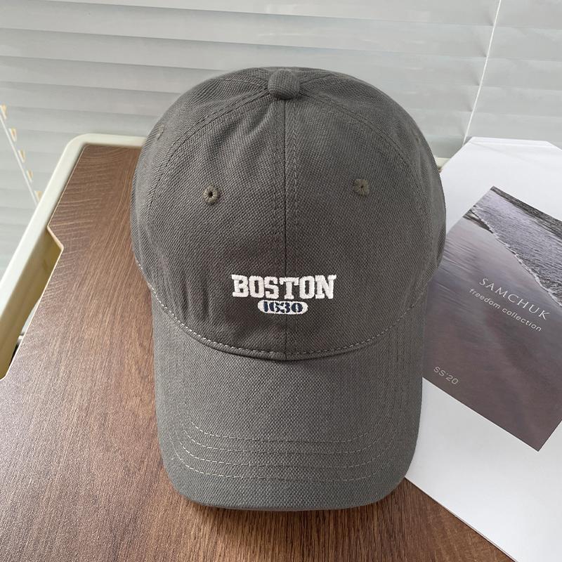 Кепка BOSTON с вышивкой для мужчин и женщин, мягкая кепка-утка для четырех сезонов, для путешествий, походов, на открытом воздухе