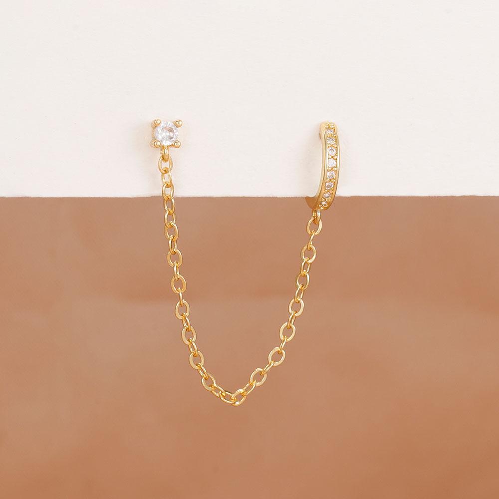 Трендовые медные клипсы для ушей без прокола с кисточками из циркония – Модная бижутерия в стиле легкой роскоши для женщин