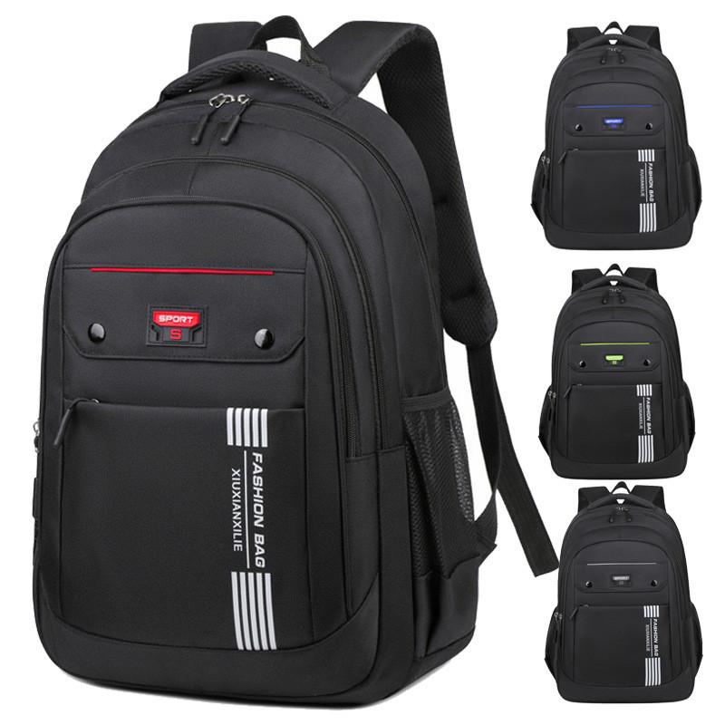 Versatile Student And Travel Backpack With Contrast Stripes For Use Leisure