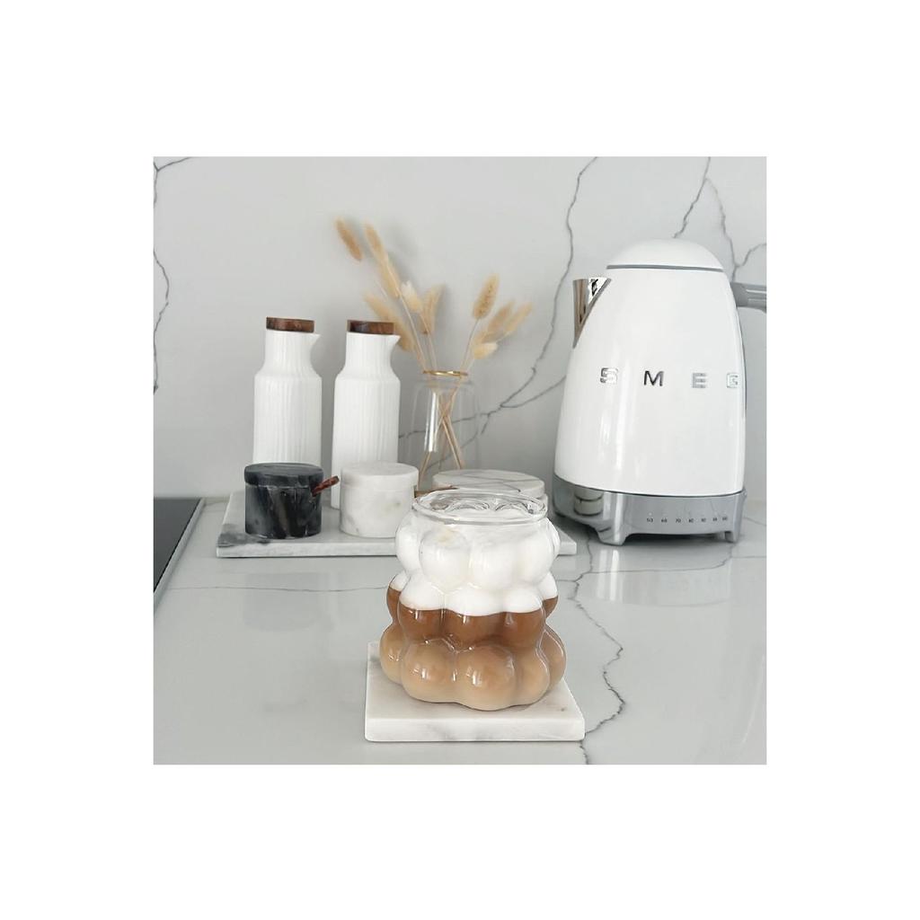 2 Pieces Bead Shape Heat Resistant Borosilicate Cup | Coffee And Presentation Cup | Borosilicate Glass