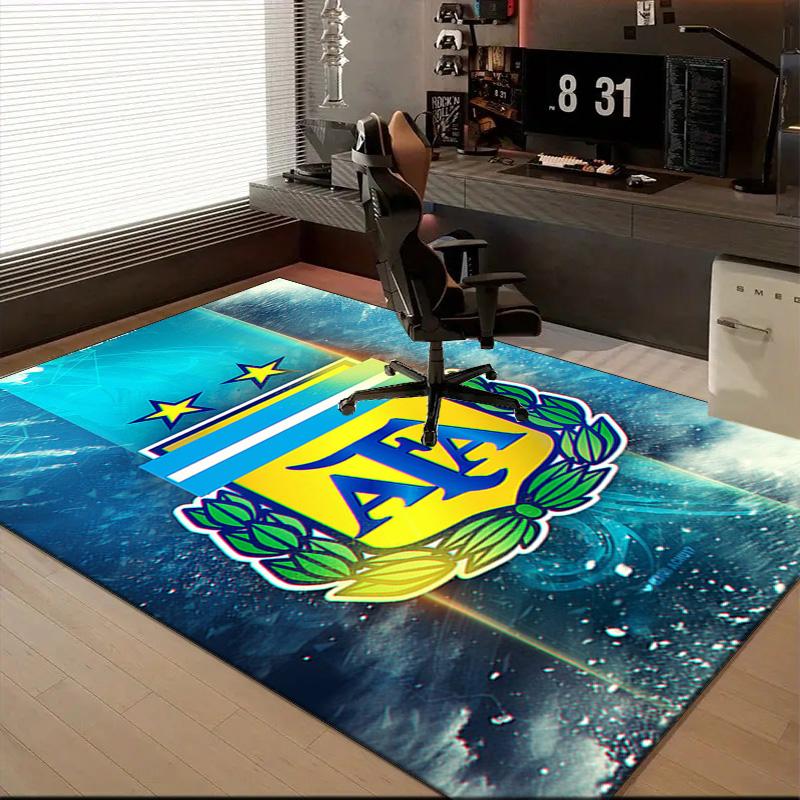 Argentina Football club Printed Office Carpet Chair Cushion  Entryway Rug, Rugs for Living Room, Bedroom Christmas gifts