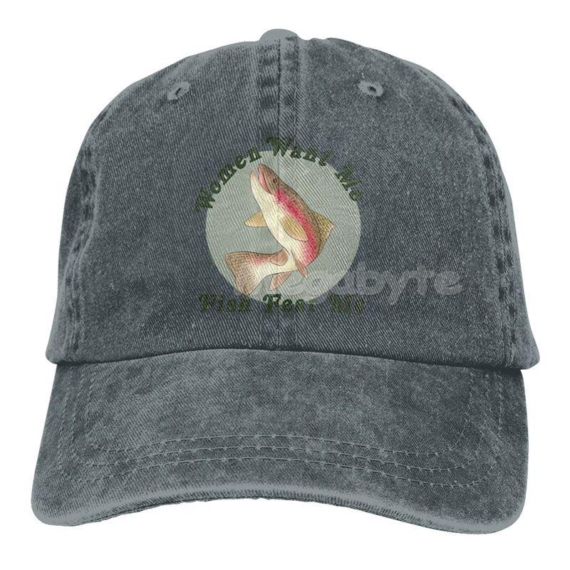 Женская бейсболка Want Me Fish Fear Me Washed, кепка Trucker Hat для взрослых, унисекс, регулируемая, для папы, летняя, дышащая, эластичная