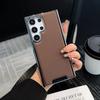 Защитный чехол Samsung S25 Ultra с текстурой кожи, гальванизированный, совместимый с S24/S23