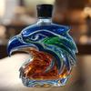 Eagle Head Whiskey Bottle Unique Glass Decanter 3D Liquor Container for Whiskey Wine Cocktails Coffee