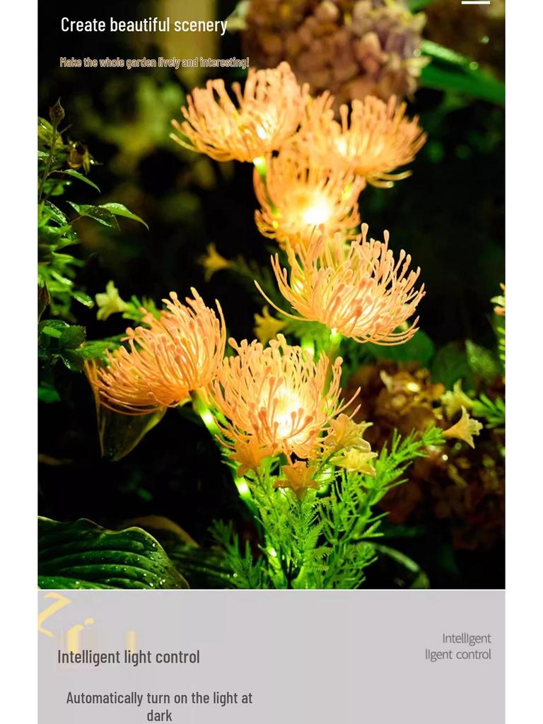 Lycoris Solar Garden Lights - Outdoor Firefly & Sunflower Decor