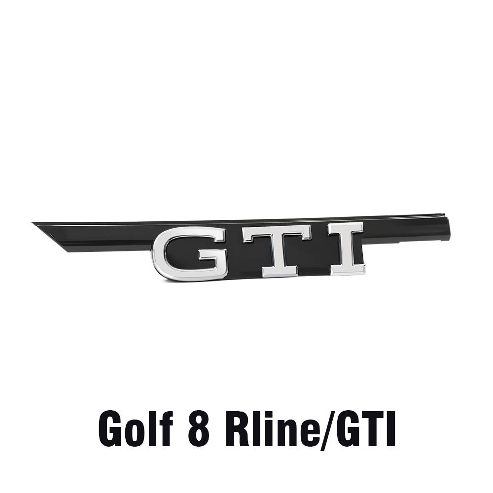 AABIL1 Car GTD GTI Logo Front Grill Emblem Trim Sticker Badge Accessorie For VW Volkswagen GTI Golf8 Polo Passat Mk6 MK7 Tiguan R RLine