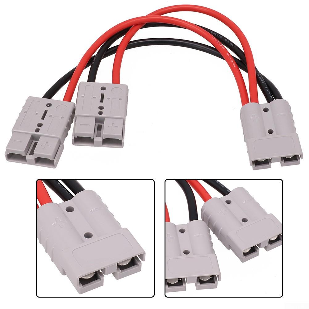 Серый двойной Y-адаптер, разъем 1 шт., 4/6 мм, 50 А