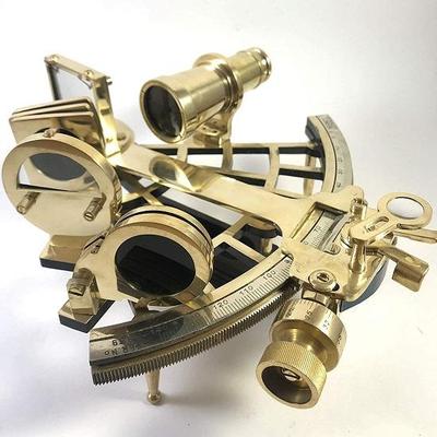 Латунный секстант ручной работы Морской рабочий морской навигационный корабельный инструмент Латунный секстант подарок на все случаи жизни