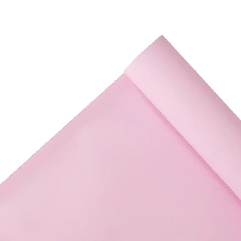 58смX11ярдов Однотонный Фарфоровый Матовый Цветочный Бумага Букет Цветов Однотонный Цветочный Лист Цветочный Материал Водонепроницаемая Упаковочная Пленка