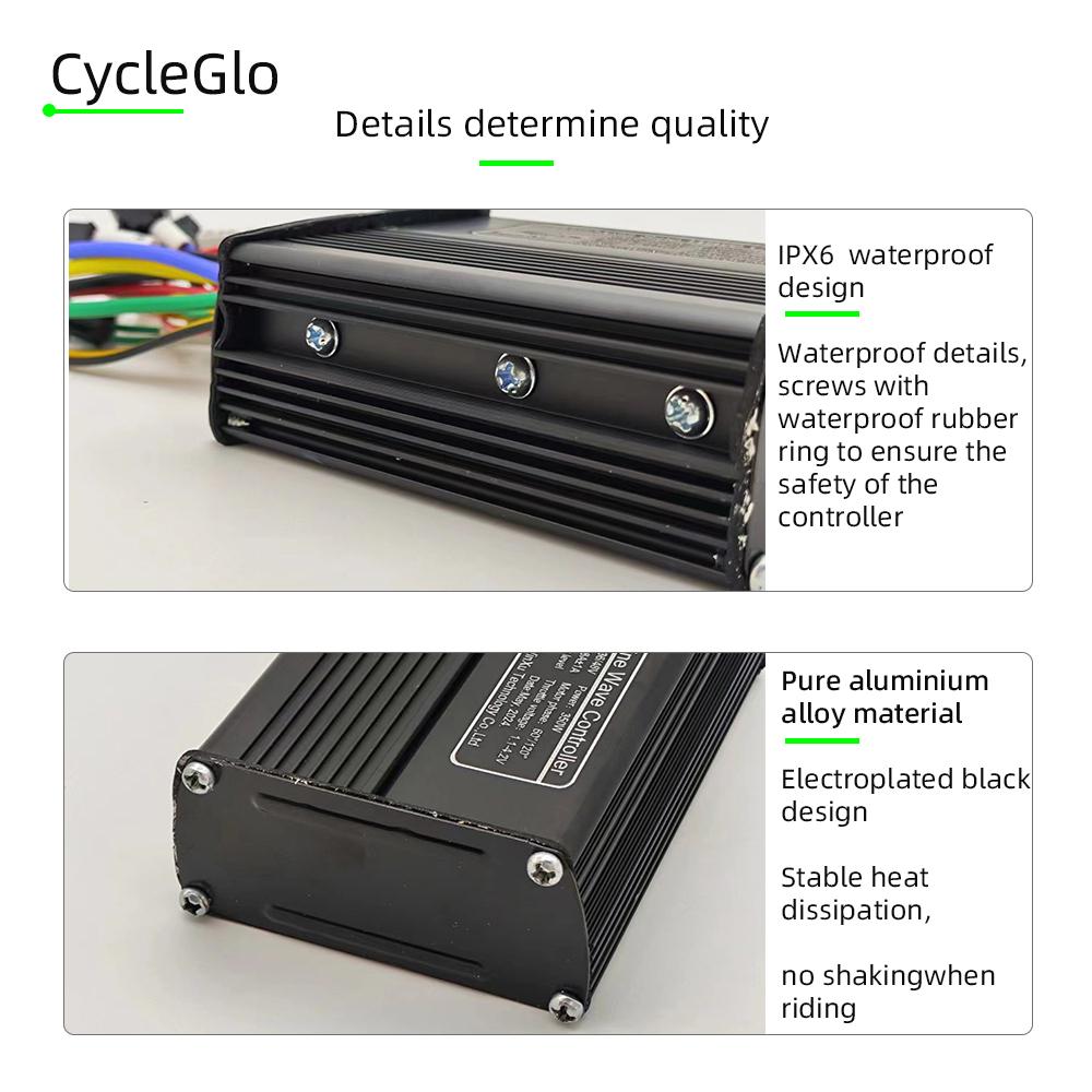 36V 48V 60V 500W 25A Sine Wave Brushless Motor Controller S866 Color LCD Display PAS Kit for Electric Scooter Bike E-bike Repair