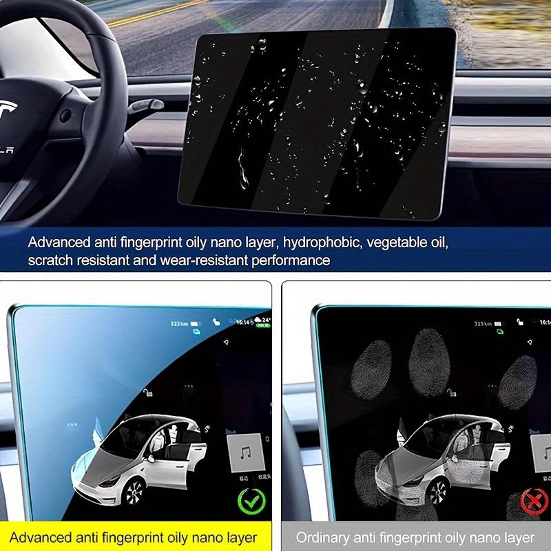 Для Tesla Model 3 Y Highland 2025 Защитная пленка из закаленного стекла Матовая Антибликовая HD Защита пленкой сенсорного экрана центральной консоли