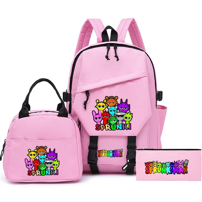 Новый рюкзак для подростков с принтом «звездное небо», набор из трех предметов, мужской и женский