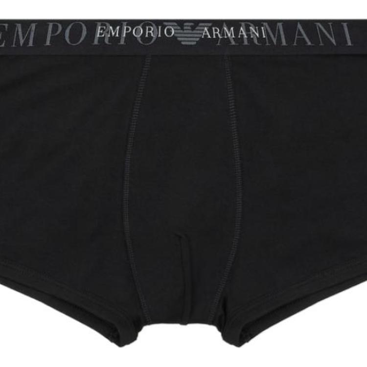 Emporio Armani FW24 Боксеры с логотипом и буквами Мужское нижнее белье Черный 111389-4F729-00020