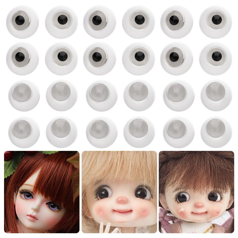 Quality Accessories DIY Acrylic Doll Eyes Eyeball Toy Transparent&Black Eye Patch Sticking Mud Clay