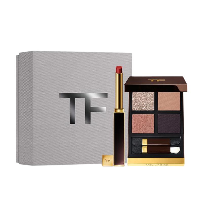 Tom Ford Тонкая Помада-Блеск Для Губ С Набором Теней Для Век Из 4 Цветов Легко Растушевывается