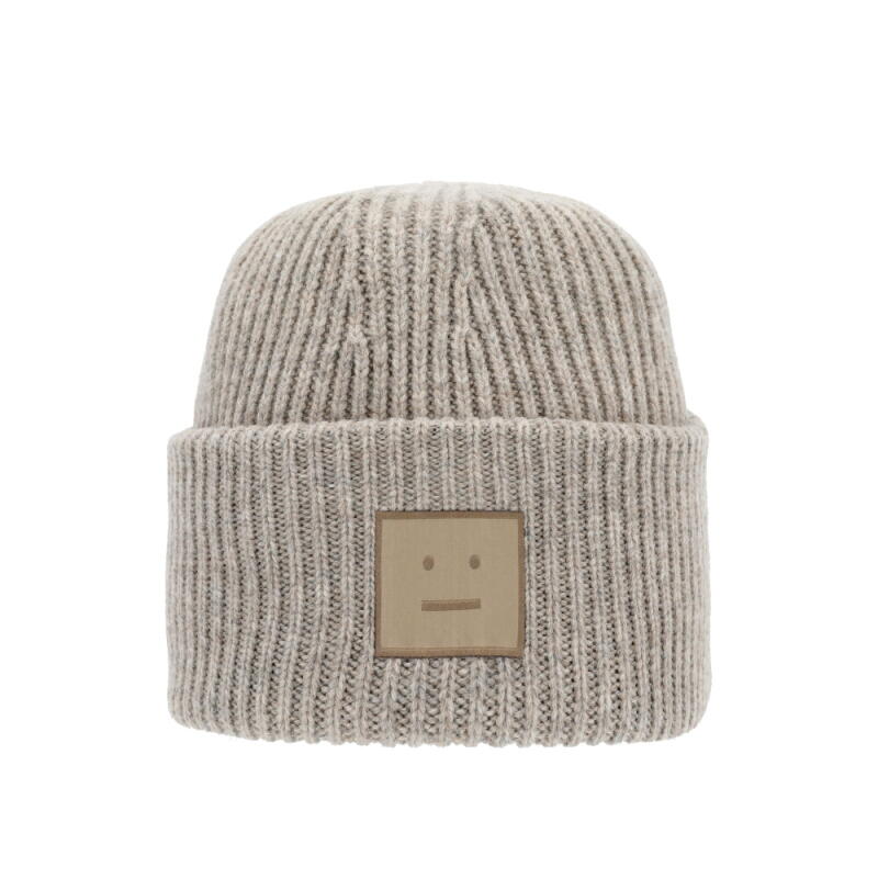 Acne Studios Beanie Wool Hat C40425 GREIGE MELANGE