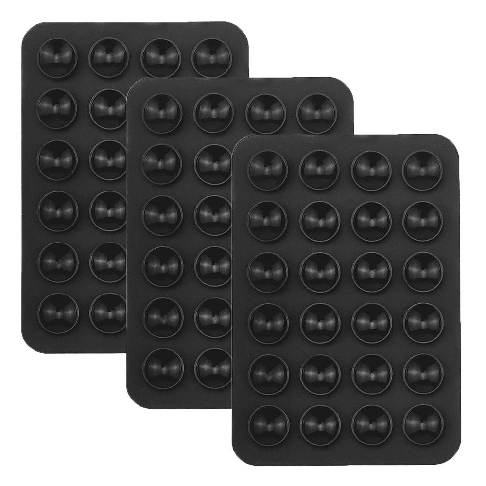 6/3/1 шт. Присоска Настенная подставка Коврик Многофункциональный Силиконовый Присоска Держатель для телефона Квадратный Противоскользящий Односторонний Кожаный Чехол Крепление