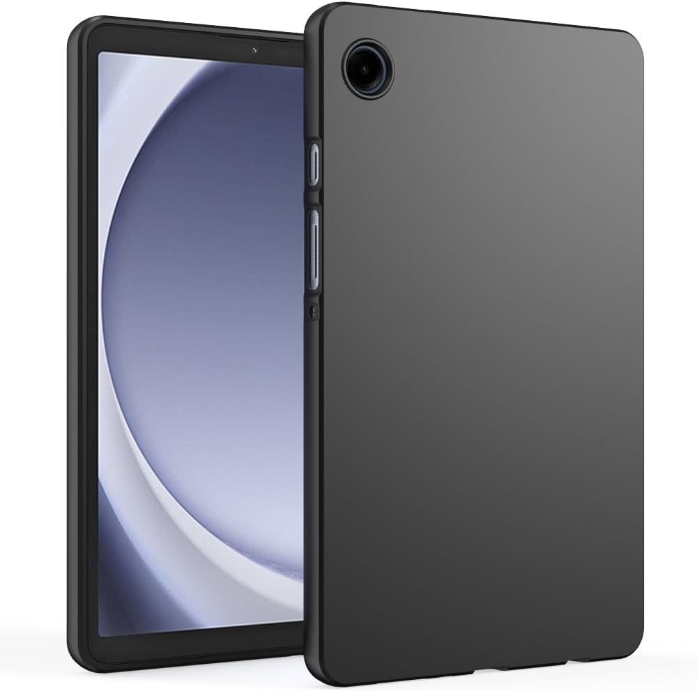 Мягкий чехол для Samsung Galaxy Tab A9 Plus 10.9 S7 S8 S9 FE Plus Ultra 12.4 Силиконовый ТПУ Черный Защитный корпус Задняя крышка