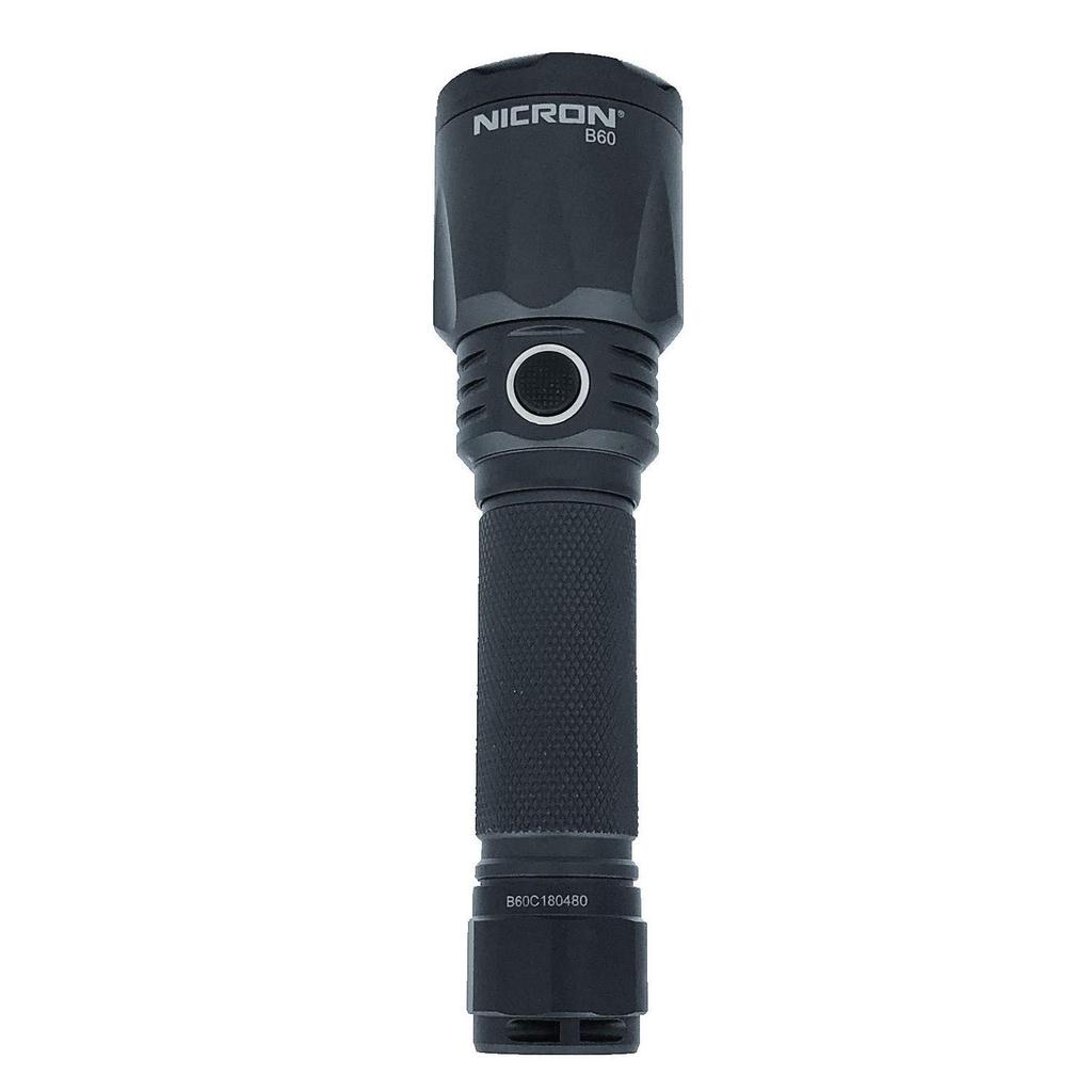 NICRON B60 High-Brightness Handheld Light, Up To 1000 Lumens, with SOS Flashlight Function, USB Rechargeable