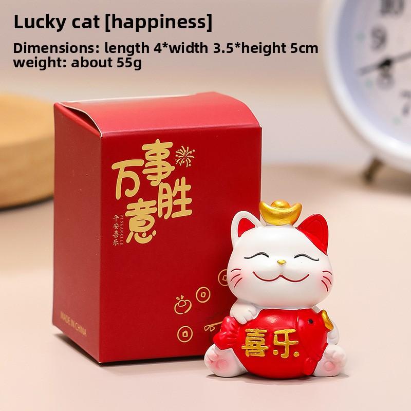 Милая подставка для мобильного телефона, украшение, милый манеки-неко из смолы, для офисного стола, милый подарок, украшение