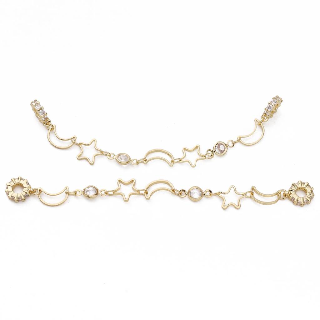 1pc/bag High Color Set Crystal And Bead Safety Chain DIY Bracelet Earrings Jewelry Accessories