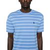 Polo Ralph Lauren Полосатая футболка свободного кроя с круглым вырезом и коротким рукавом для мужчин, цвет синий 710926741-002