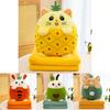 Cartoon Super Soft Fruit Plush Pillow Blanket Cute Rabbit For Kids Adults And
