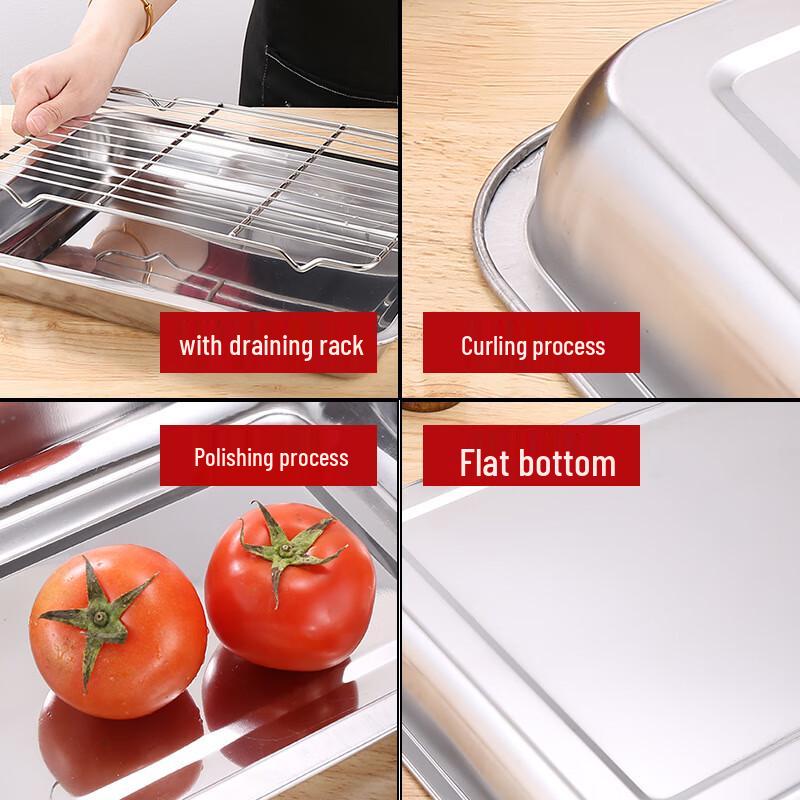 Набор коммерческих противней для барбекю и стойки-жиросборника Shouli Ares из нержавеющей стали