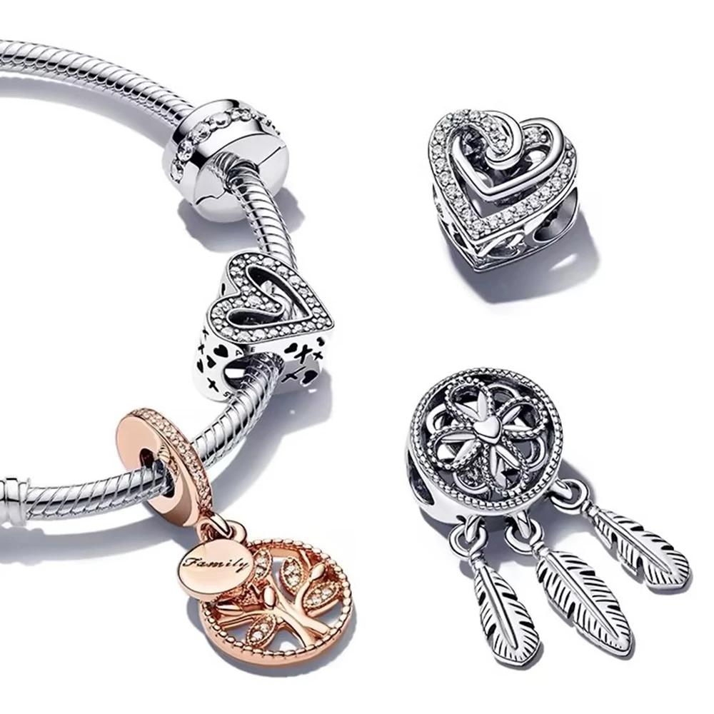 Copperbeads Искрящийся Семейное Дерево Шарм DIY Браслет Женские Изящные Украшения Изготовление Изысканный Милый Простой Подарок
