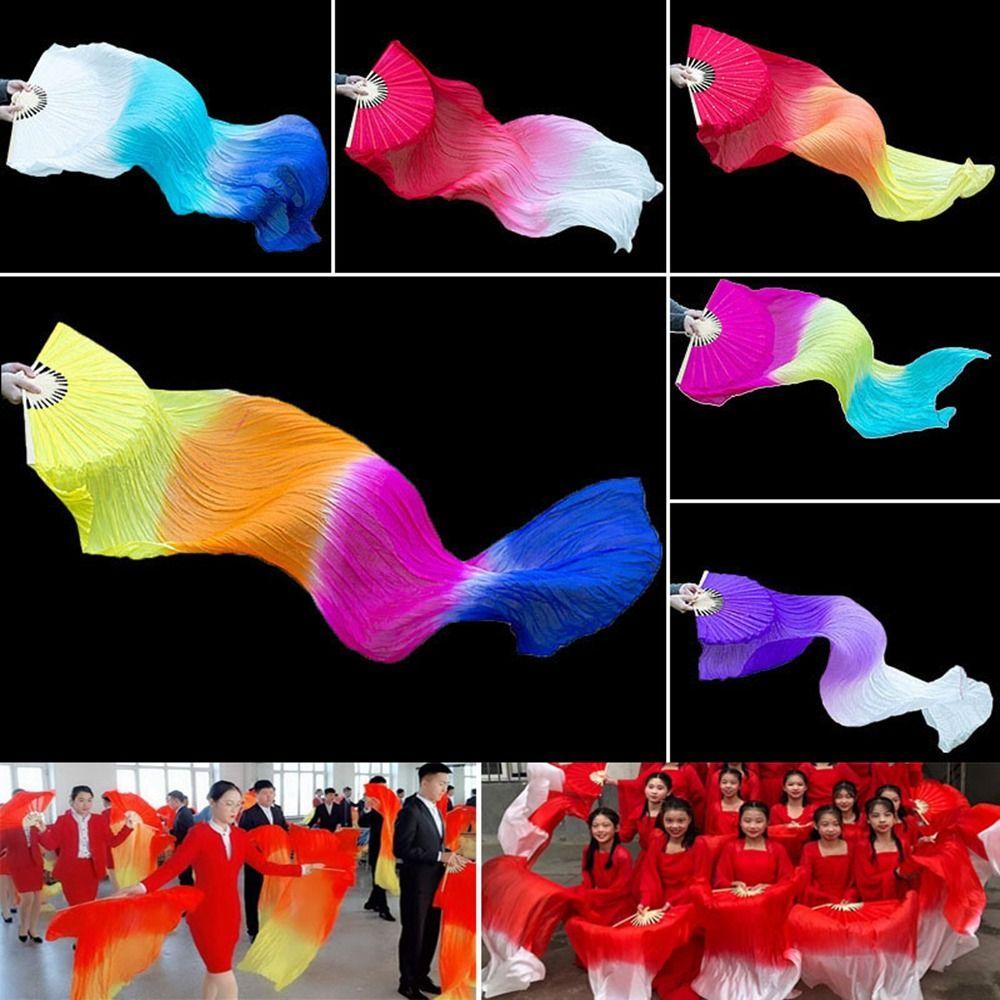 Разноцветный инструмент для практики танцора 50 см Танец на площади Горячая распродажа Веер для танца живота Ребенок Женщина