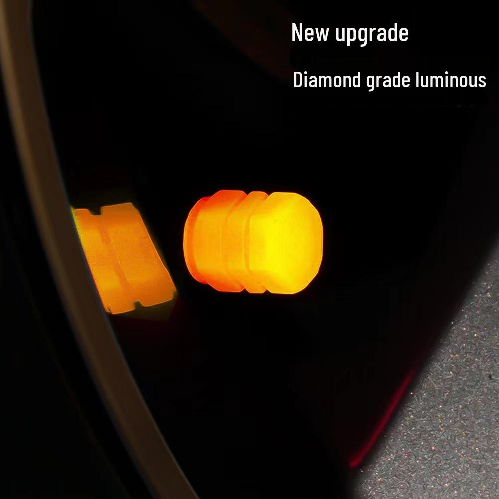 Универсальные светящиеся колпачки для вентилей шин автомобиля, мотоцикла и велосипеда