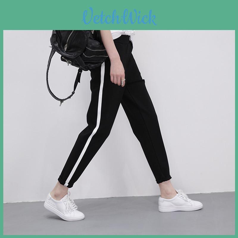 Quality Womens Harem Pants Loose Fit Patchwork Running Trousers**