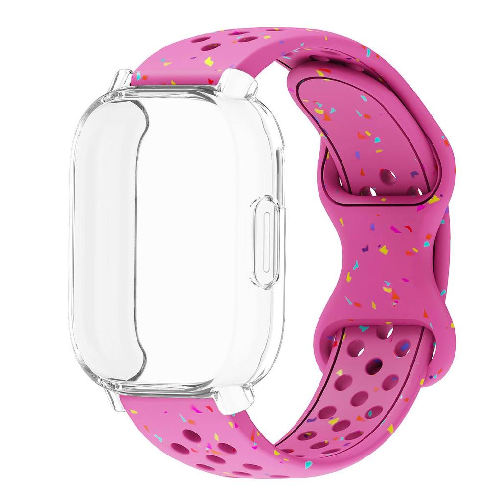 Ремешок+Чехол для Xiaomi Redmi Watch 5 active 5 Lite Защита Полное Покрытие Экрана ТПУ Мягкий Корпус и Силиконовый Дышащий Спортивный Ремешок