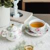 Керамический набор для матери и ребенка, домашний креативный, устойчивый к высоким температурам, изысканный цветочный чайник, кофейник для послеобеденного чая