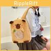 Animal Capybara Stuffed Schoolbags Backpack Spacious Storage Bag Gifts Kids
