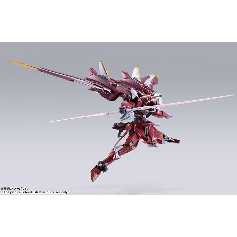 Bandai SPIRITS METAL BUILD Мобильный костюм Гандам SEED Justice Gundam примерно 180 мм ABS и ПВХ и литая окрашенная подвижная фигурка