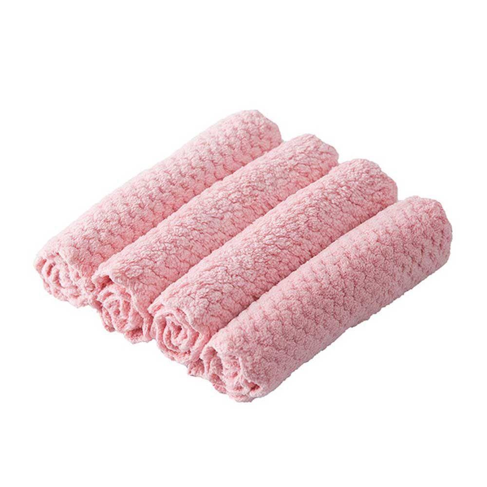 Living Absorbent Scouring Pad Kitchen Supplies Washing Towel Cleaning Cloth Dishcloth Cleaning Rags