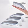 Height Increasing Insoles Flat Feet Arch Support Orthopedic Half Size Cushion High Elastic Soft Anti-Odor Heel Lift Shoe Pads