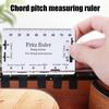 Инструмент для измерения высоты струн Многофункциональная линейка спецификаций гитары Портативный измеритель высоты струн Инструмент лютье для укулеле, бас-гитар, акустических гитар