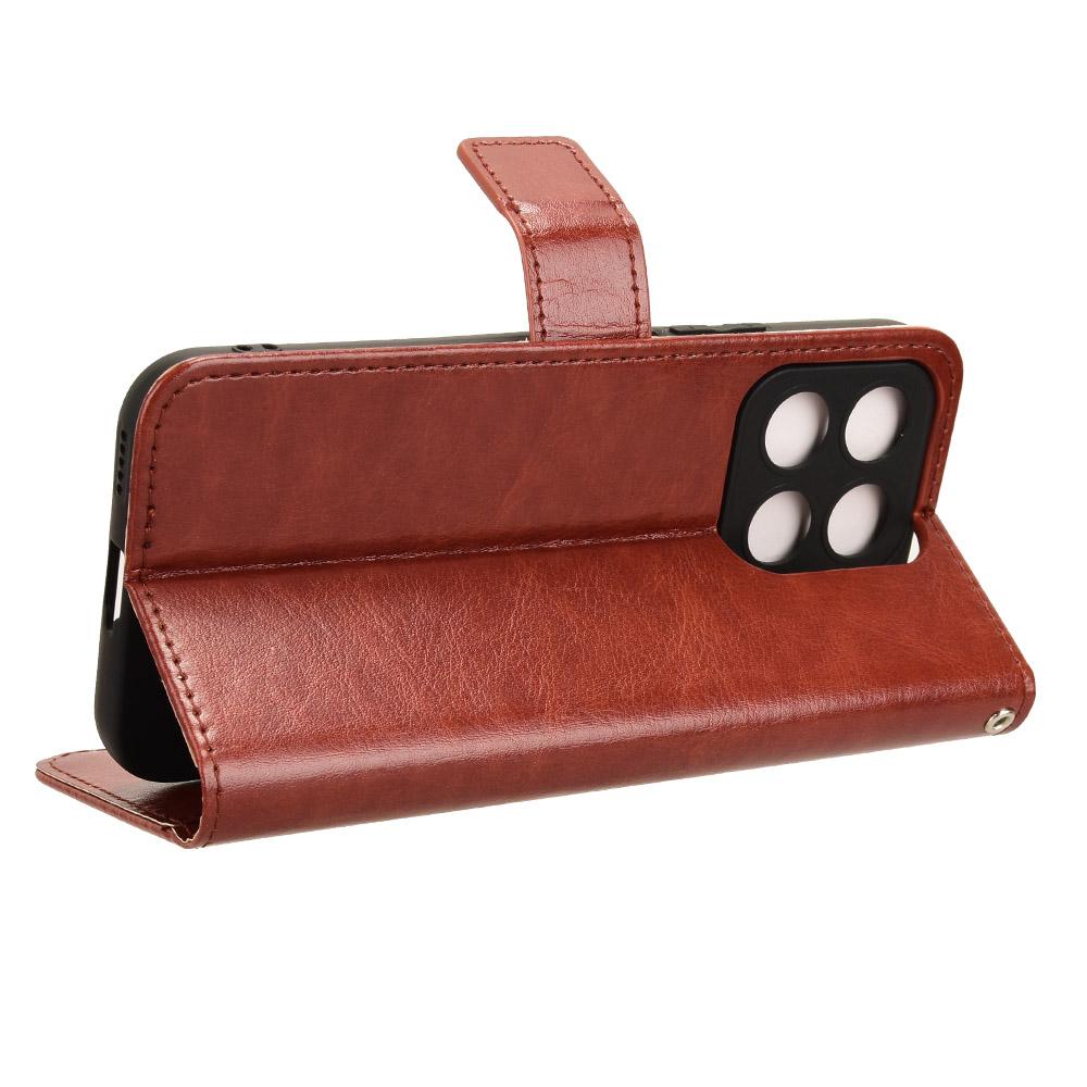 Чехол для мобильного телефона Honor X8b 4G, кожаный защитный чехол с магнитной застежкой и подставкой-кошельком