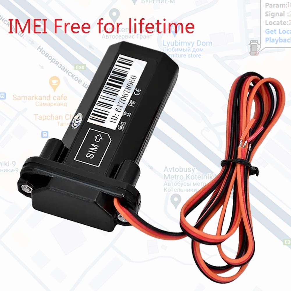 GPS Tracker Vehicle Tracking Device Waterproof Motorcycle Car Mini GPS GSM SMS Locator with Real Time Tracking Free Lifetime