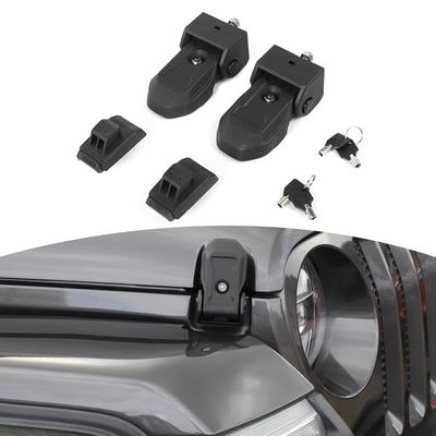 RT-TCZ Для Jeep JL OEM Защелки капота Замок-фиксатор с ключом Для Jeep Wrangler JL JLU 2018-Настоящее время Для Gladiator JT -Настоящее время Оригинальный заводской Черный