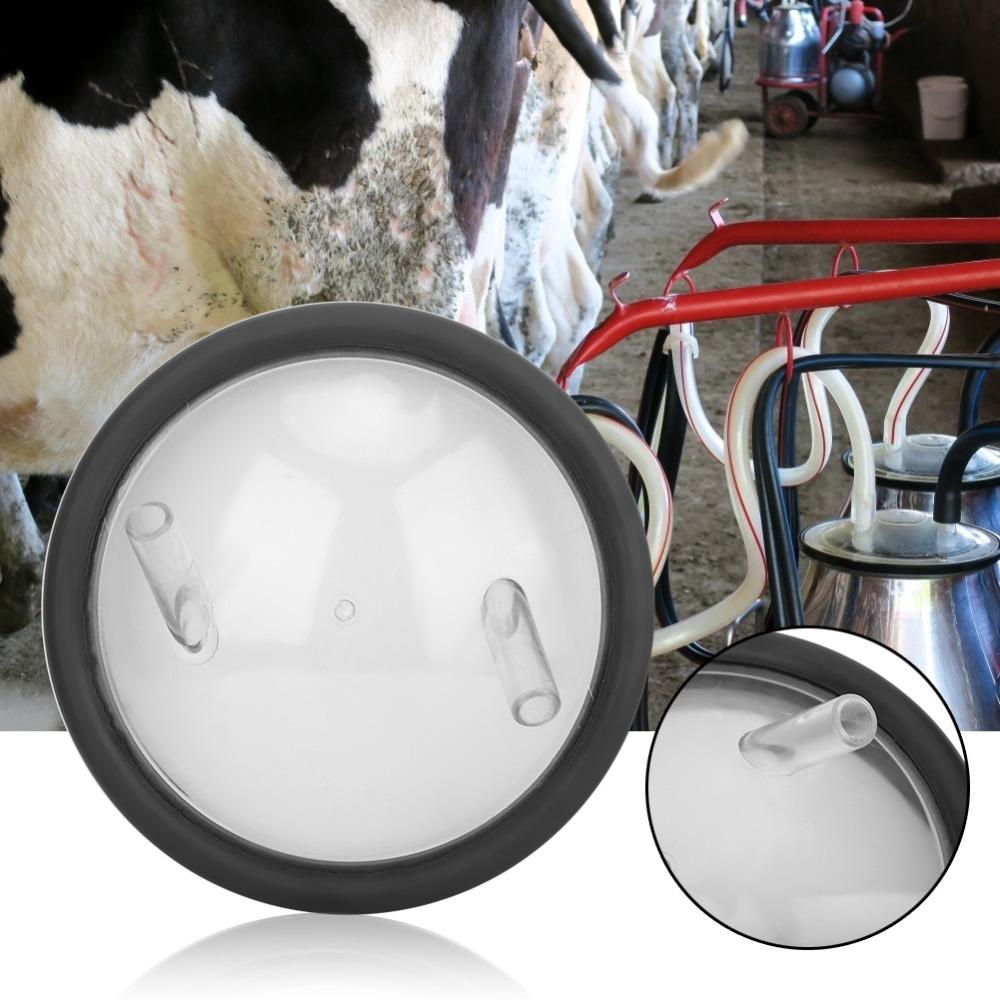 Two Entrances Lid Milking Machine Bucket Lid Plastic Two Open Lid Milk Bucket Lid Sheep Milking